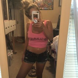 Hollister jean shorts